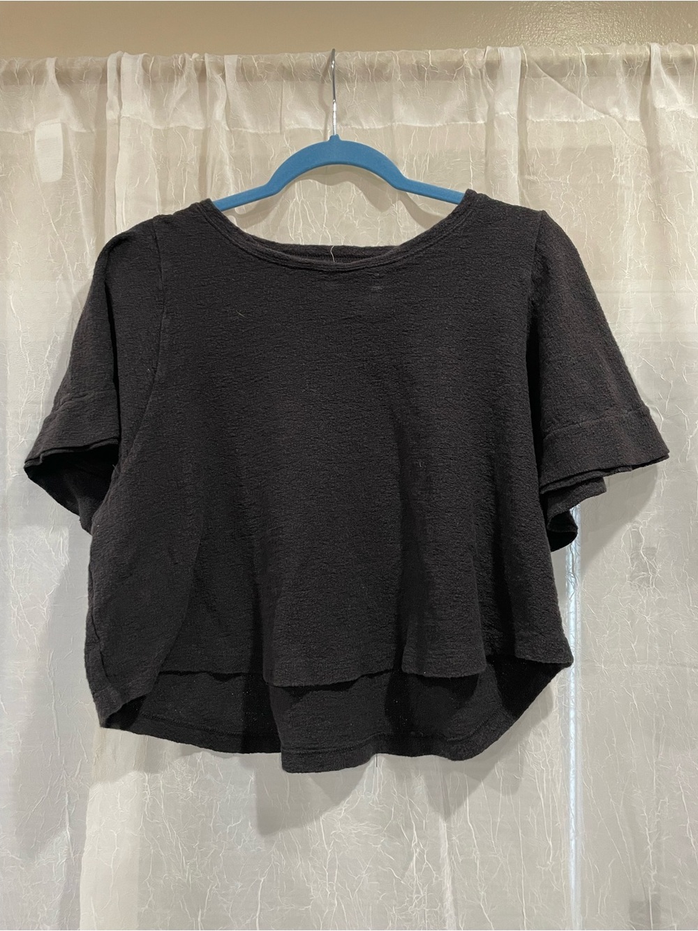 Madewell Black Cropped Tee